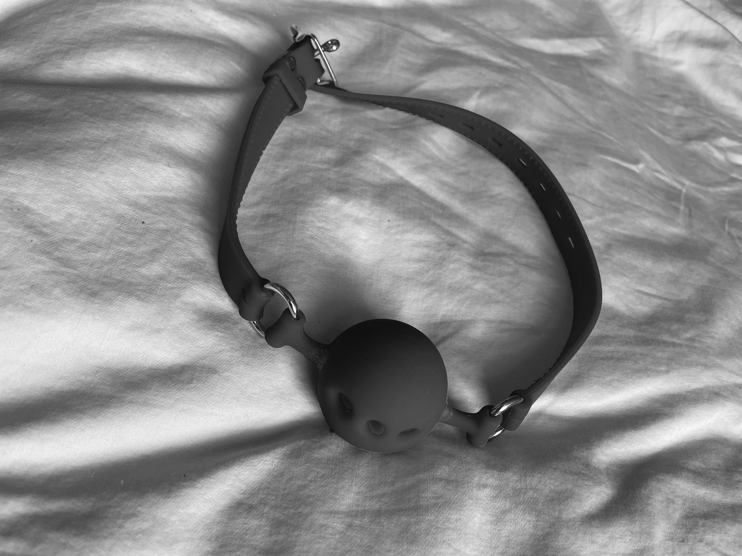 Lockable Black Ball Gag